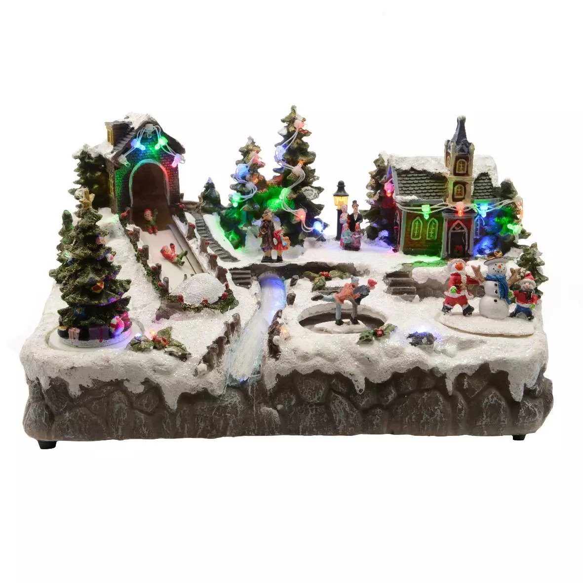 Pueblo de Navidad luminoso Juegos de invierno 1