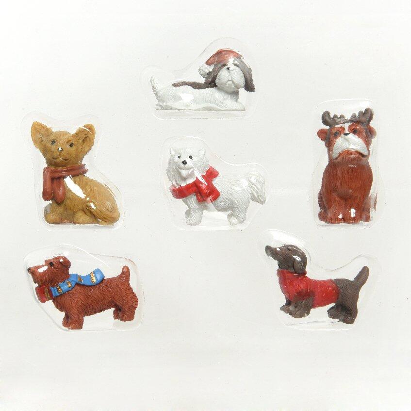 Weihnachtsdorf-Figuren Hunde 1