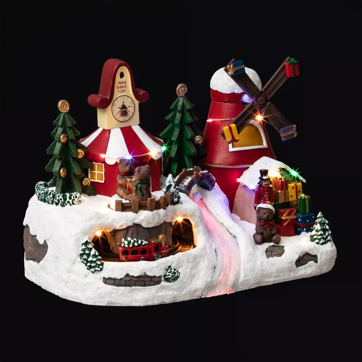 Pueblo de Navidad luminoso Horloge 2