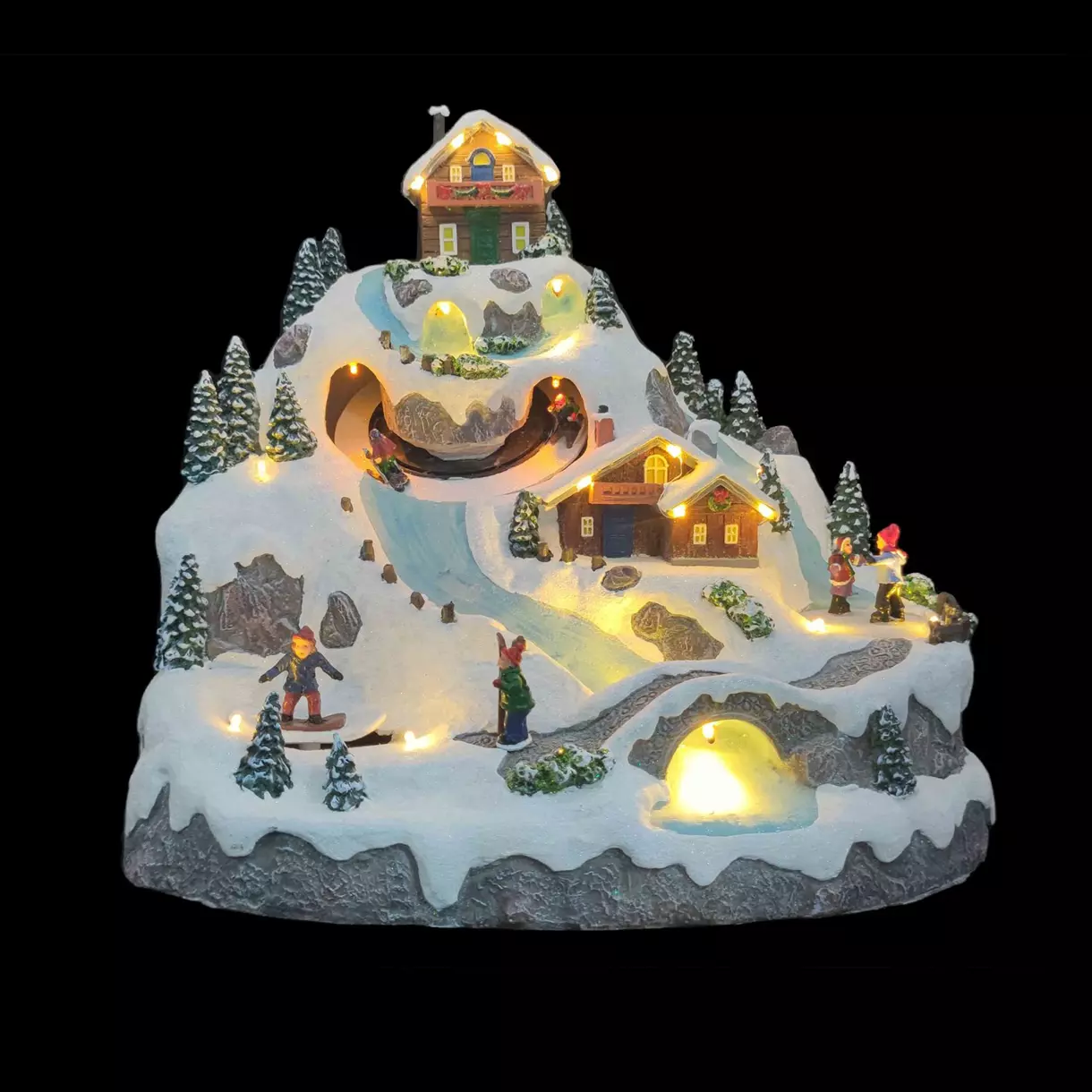 Verlicht en muzikaal kerstdorp Witte vakantie 1