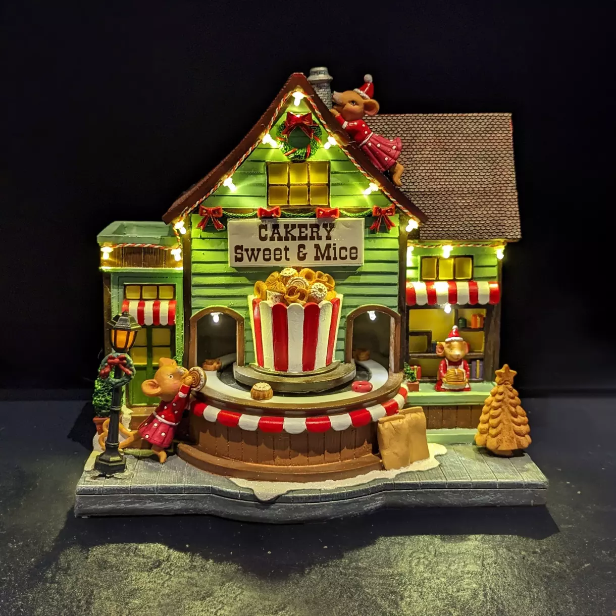 Pâtisserie de la famille Souris lumineuse à piles 1