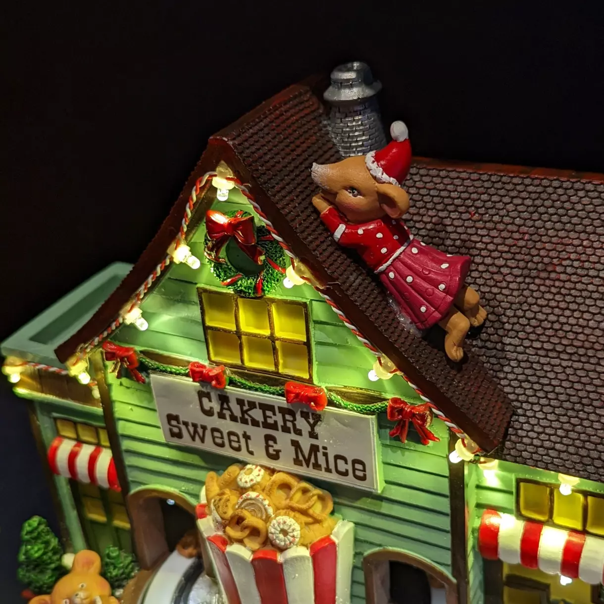 Pâtisserie de la famille Souris lumineuse à piles 6