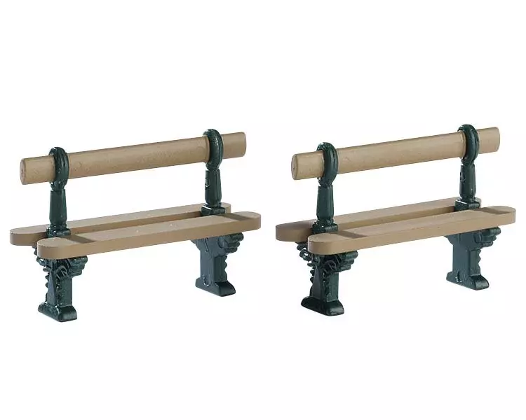 Accesorio LemaxConjunto de 2 bancos de metal