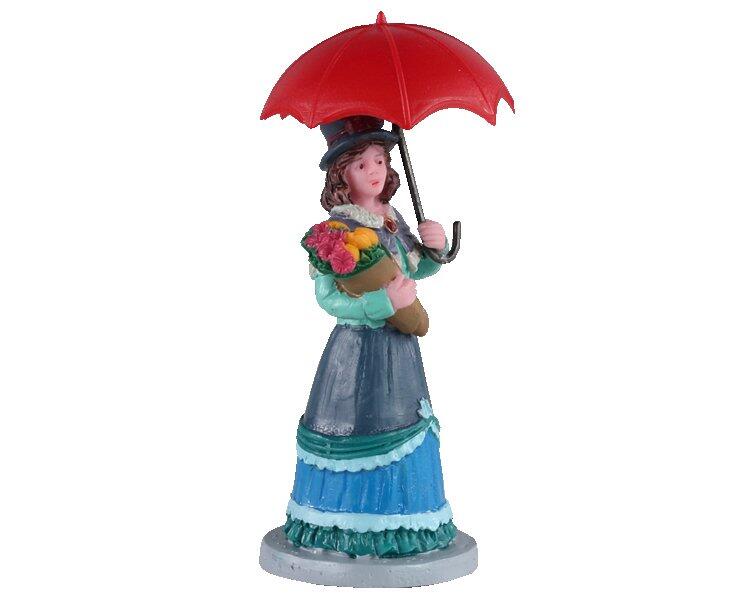 Personages Lemax De dame met de paraplu
