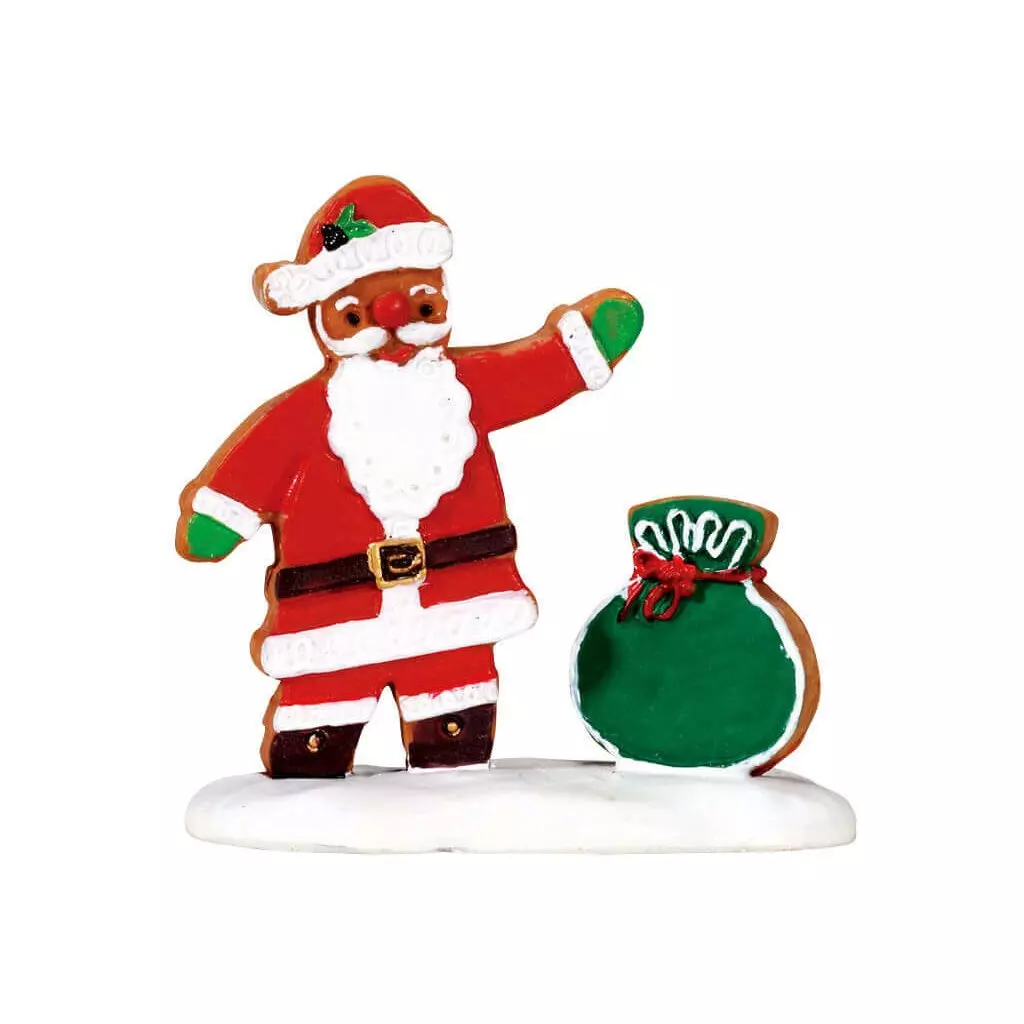 Personnage Lemax Père Noël pain d'épice