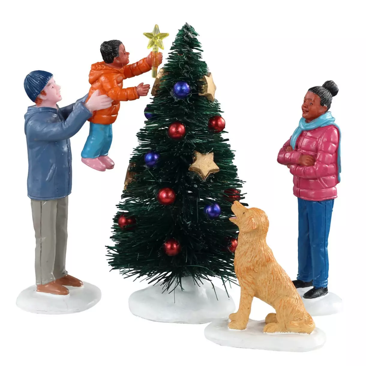 Personajes Lemax  El toque final al árbol.