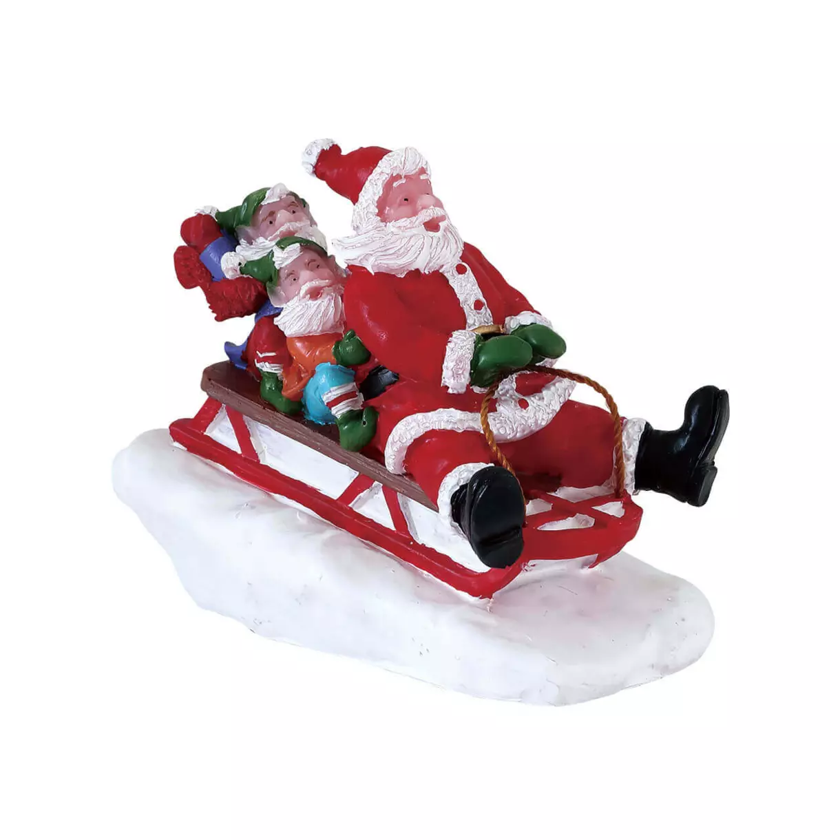 Personaje Lemax  Papá Noel en trineo