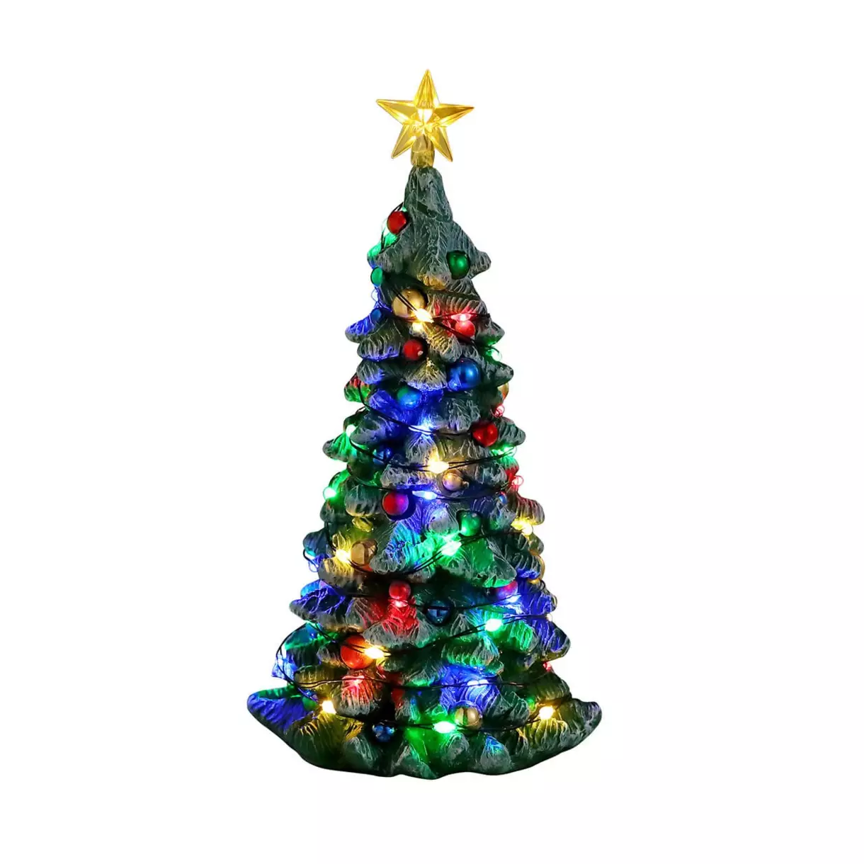Accessoires Lemax Verlichte  besneeuwde kerstboom