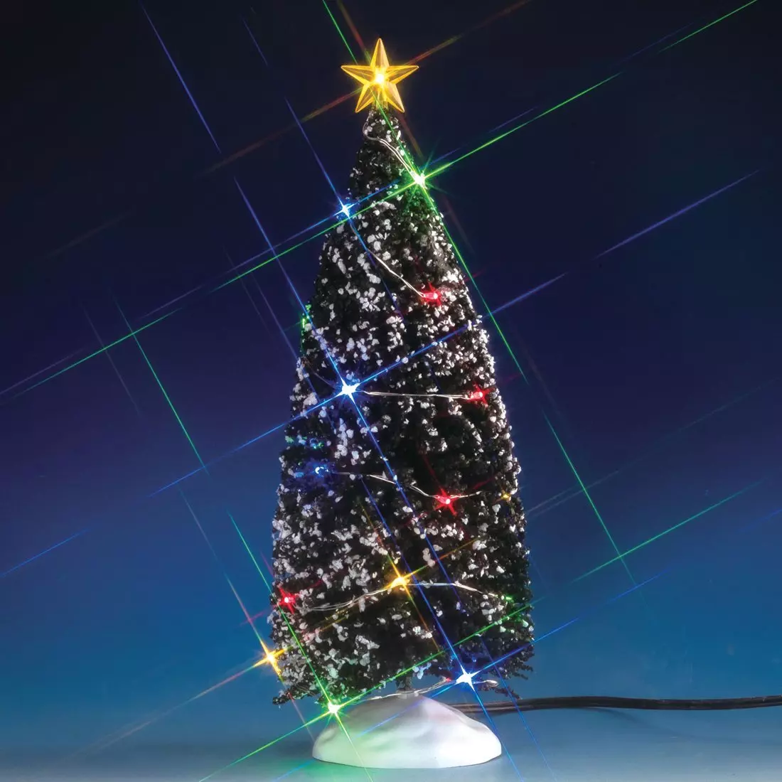 Accesorio Lemax Pino nevado luminoso a pilas 1