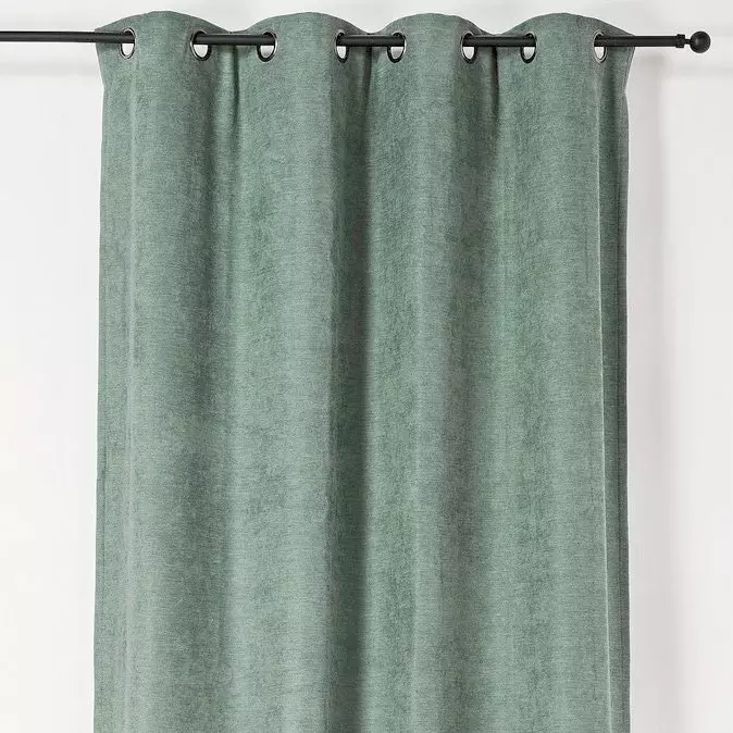 Cortina opaca aislante (140 x Alto 260 cm) Alaska Azul menta 1