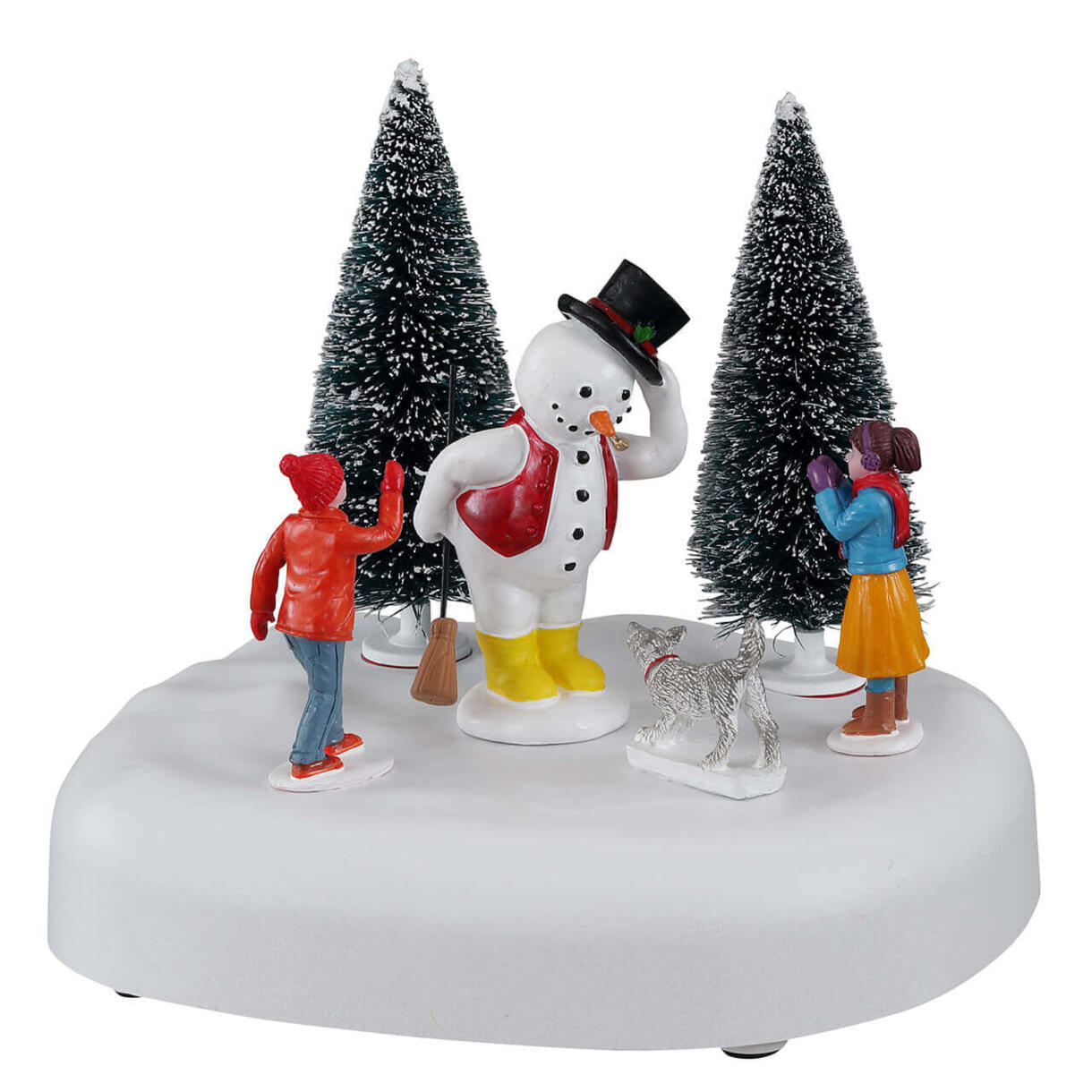 Figur Lemax Schneemann Frosty mit Kindern 1