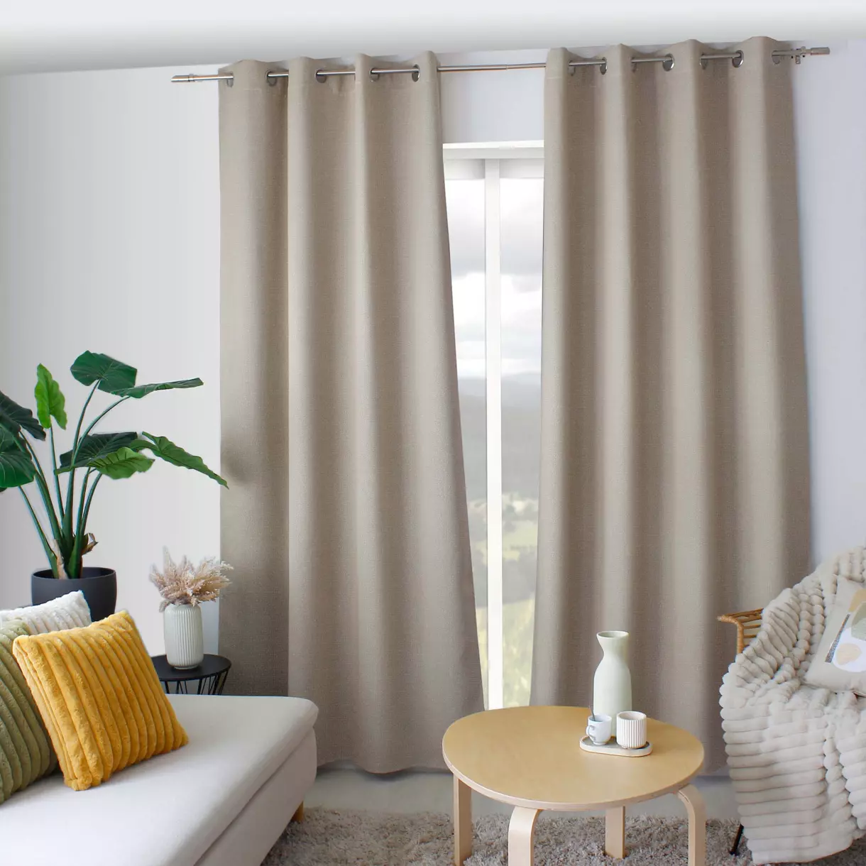 Rideau occultant (140 x 240 cm) Matisse Beige 1