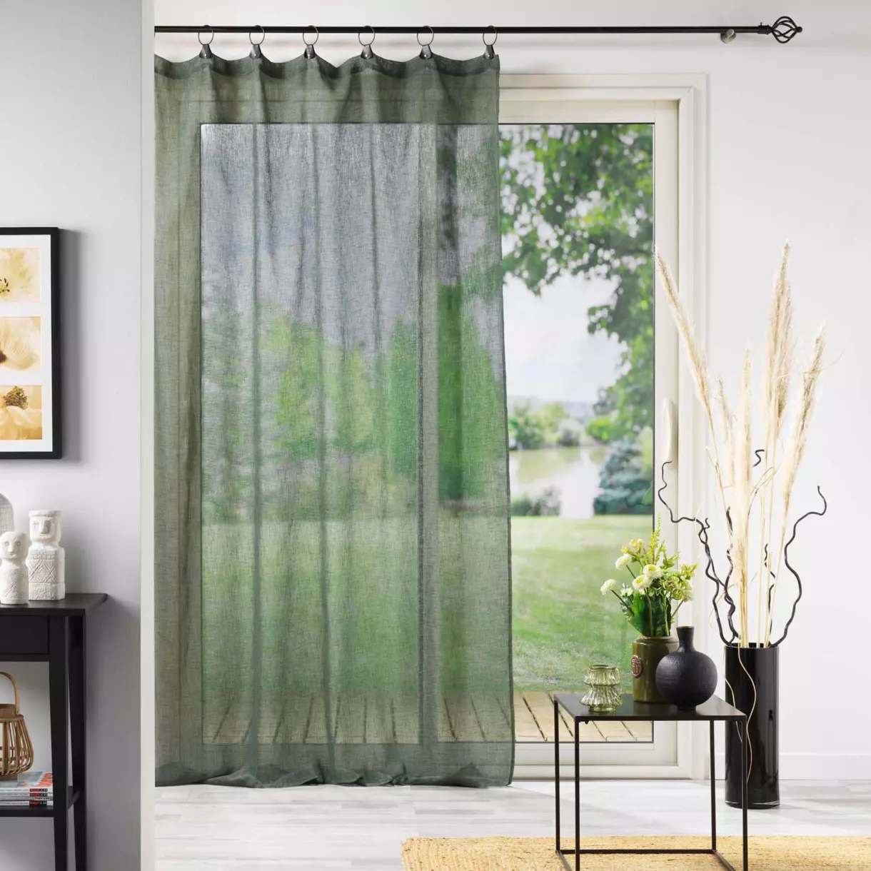 Visillo (140 x 240 cm) Linka Verde kaki 1