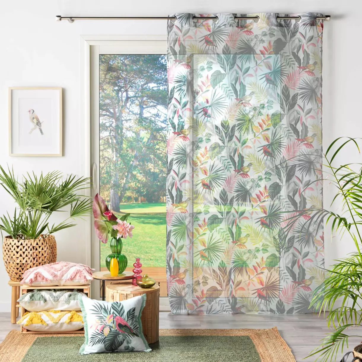 Visillo (140 x 240 cm) Marbelina Verde 1