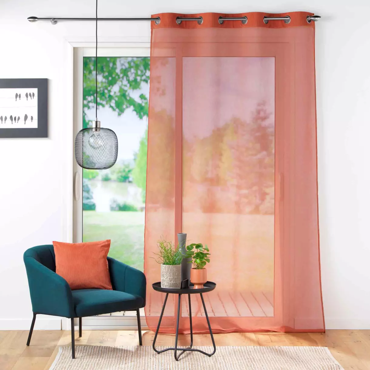 Voilage (140 x 240 cm) Casual Terracotta 1