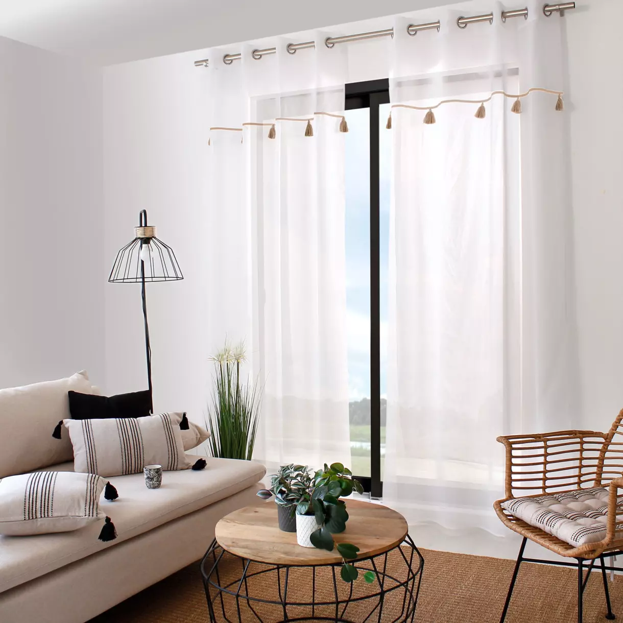 Visillo (140 x 240 cm) Linea Crudo 1