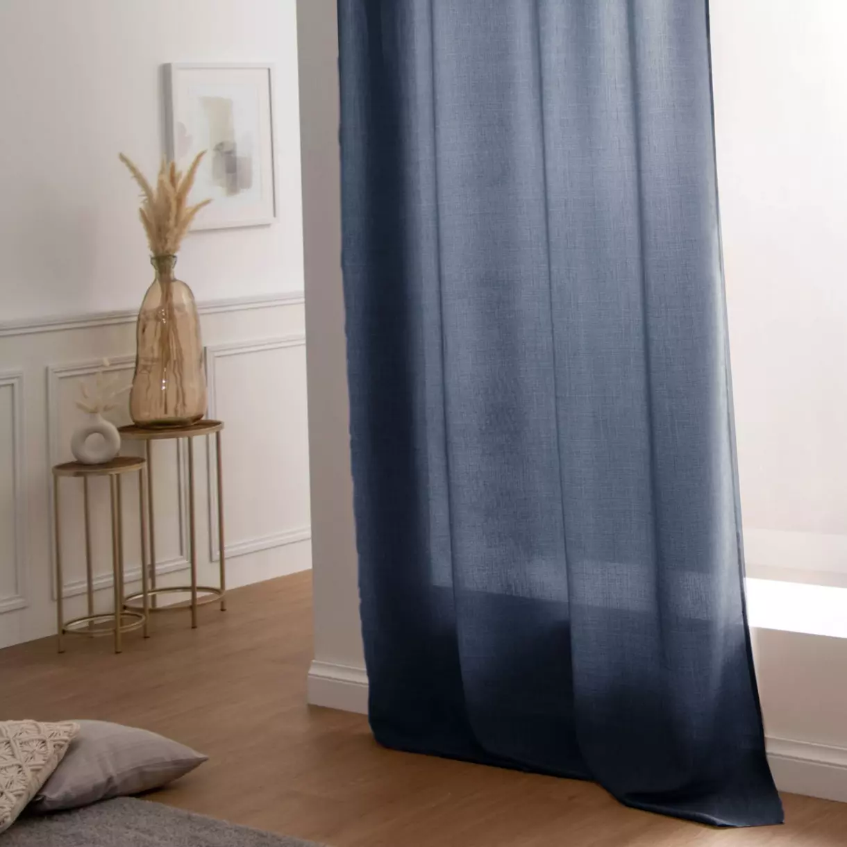 Rideau (140 x H260 cm) Béa Bleu marine 1