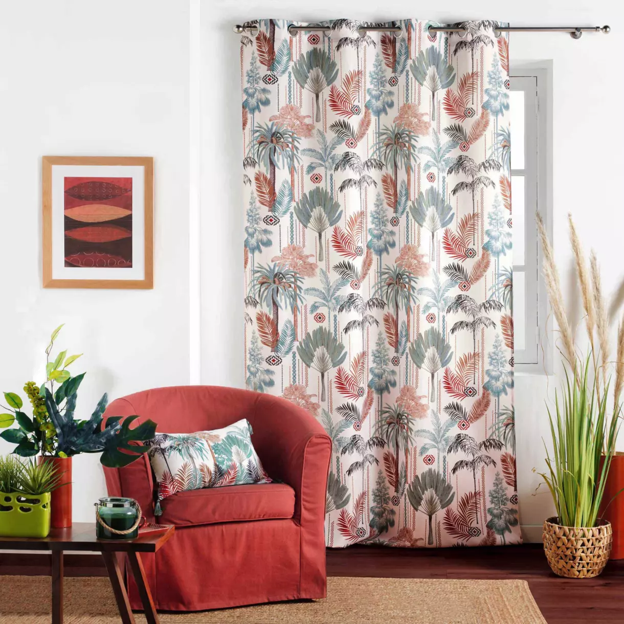Cortina semi opaca (140 x 260 cm) Terranova Multicolor 1