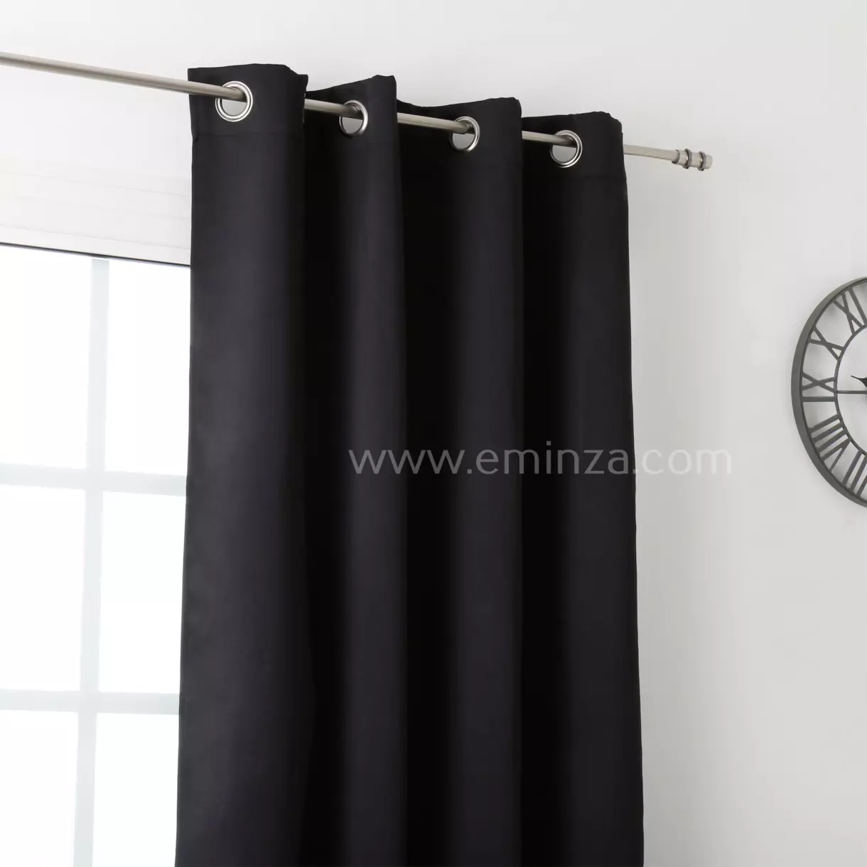 Rideau occultant (135 x H250 cm) Notte Noir 1