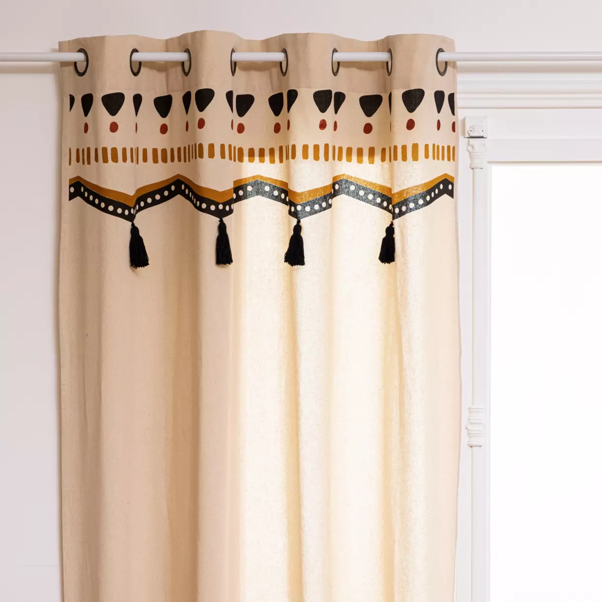 Cortina algodón (140 x 260 cm) Tribal Multicolor 1