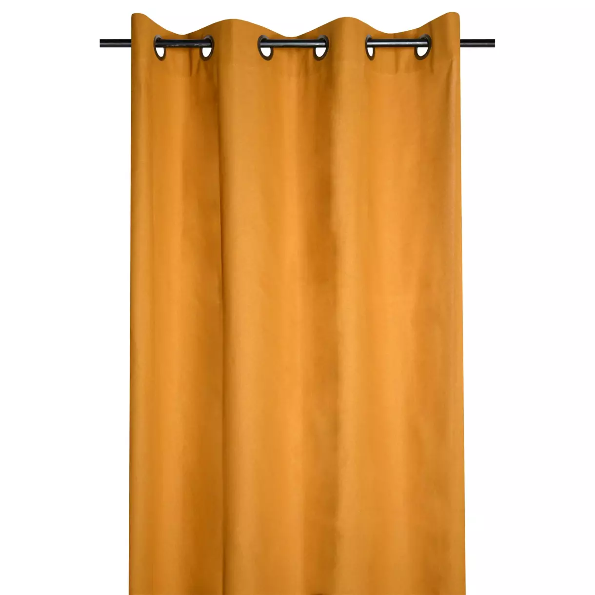 Rideau coton (135 x 240 cm) Duo Jaune safran