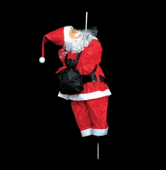 Babbo Natale sulla corda François Alt.60 cm 1