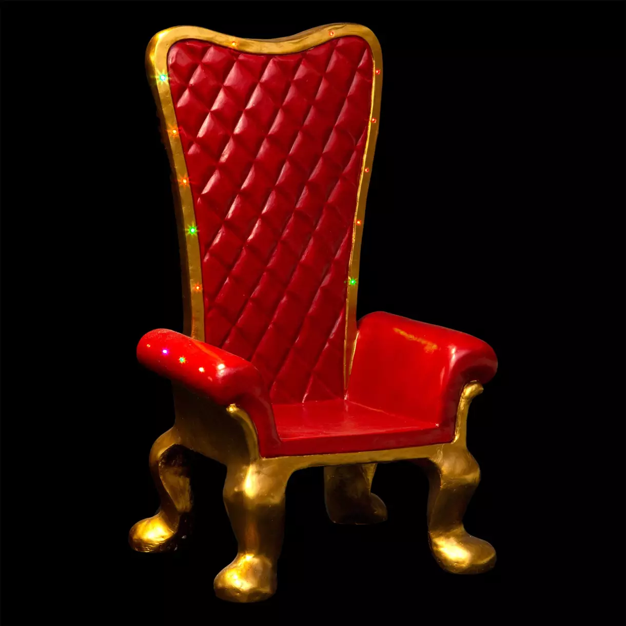 Sillón luminoso papá noel a pilas multicolor 1