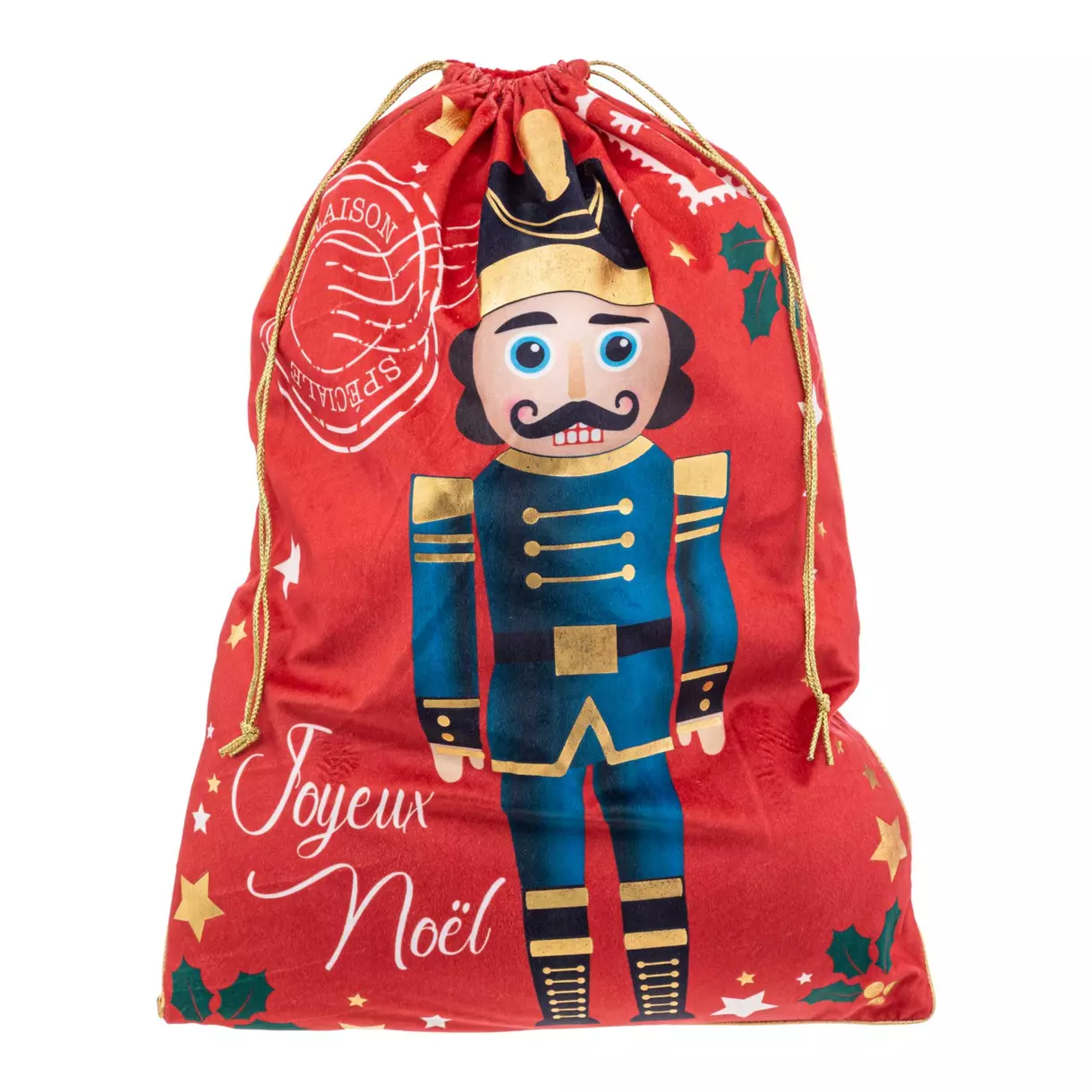 Bolsa regalo de tejido El Cascanueces Rojo 1