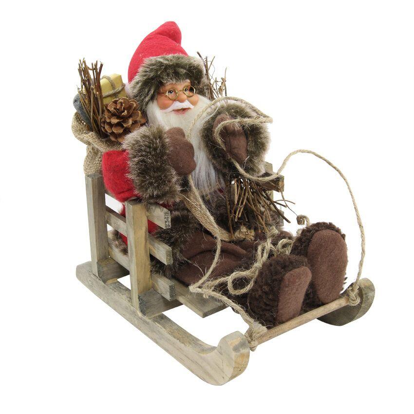 Kerstman op een slee Armand H24,50 cm 1