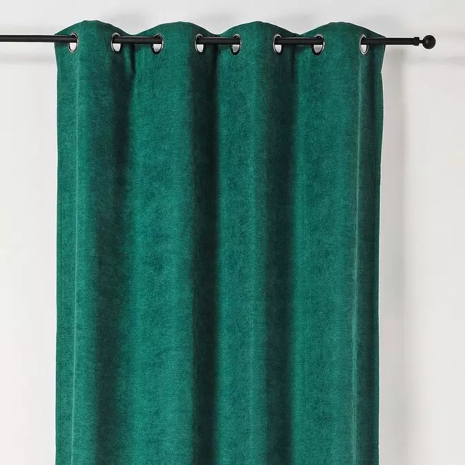 Rideau occultant isolant (140 x H260 cm) Alaska Vert pin 1