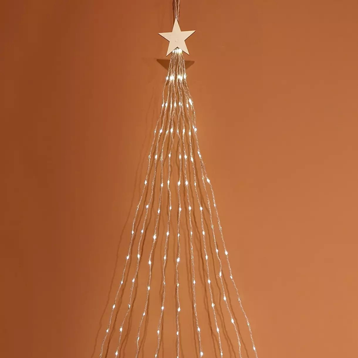 Sapin en corde à suspendre 144 LED 1
