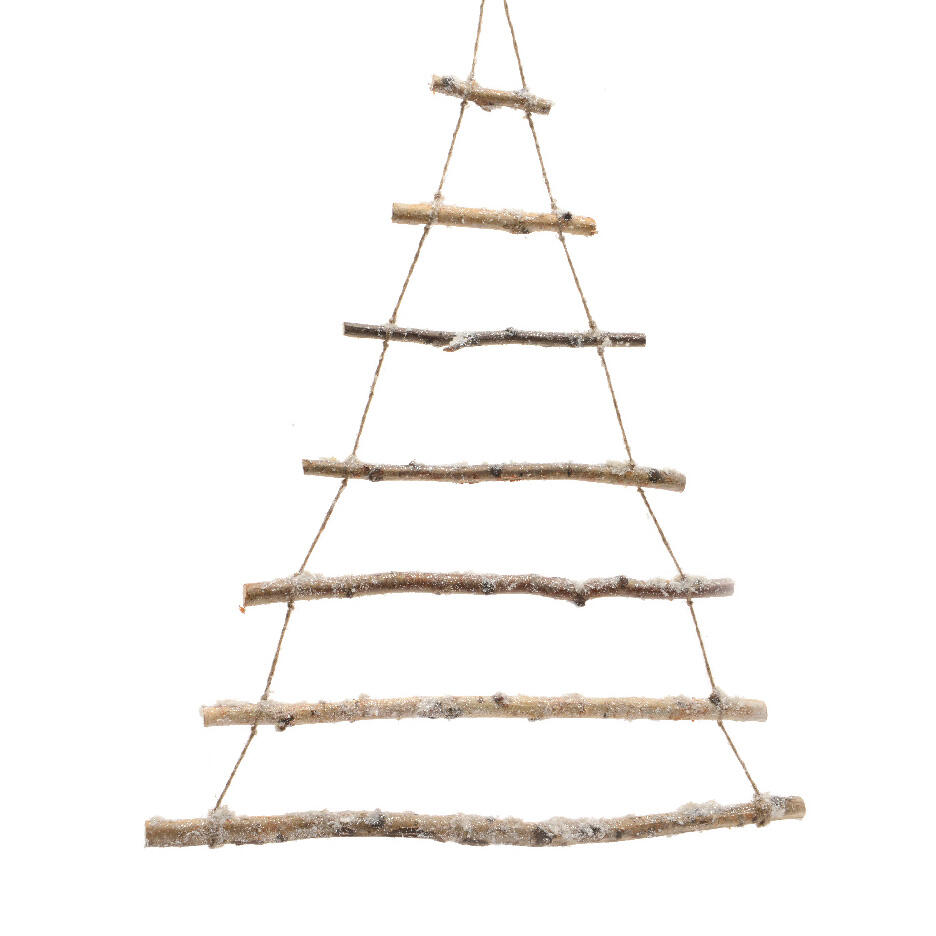 Árbol de Navidad para colgar de madera ramas  Natural
 1