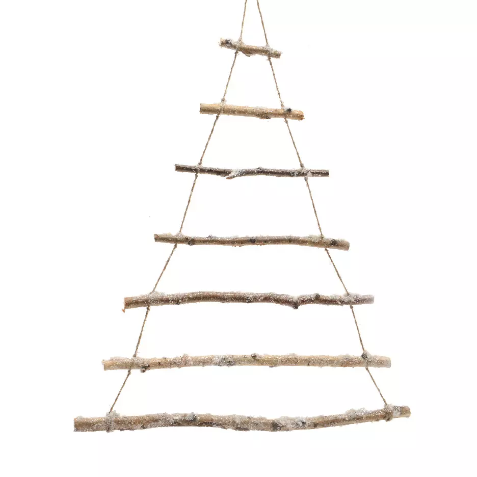 Kerstboom van takken hangdecoratie naturelkleur 1