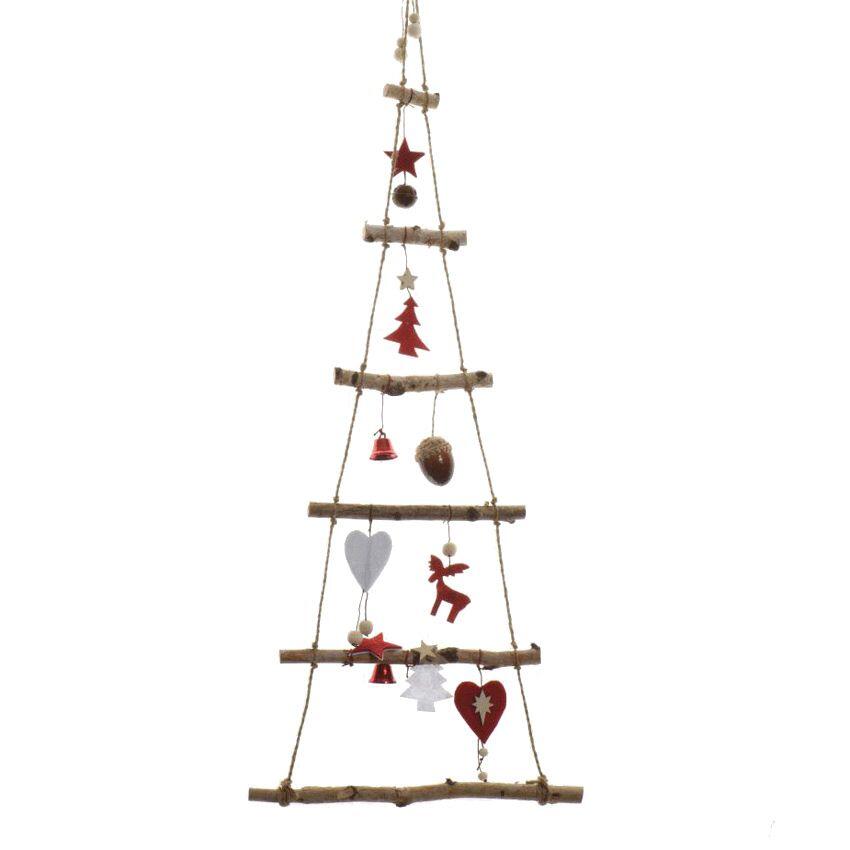 Kerstboom van hout Reus hangdecoratie naturelkleur 1