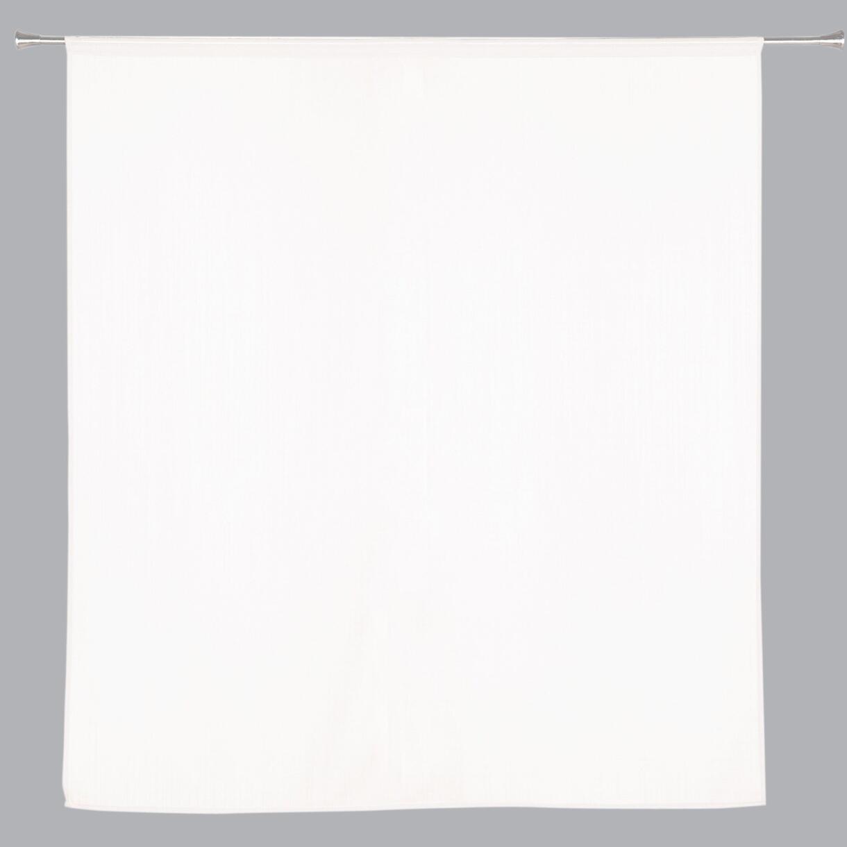 Scheibengardine (100 x 100 cm) Etamine Morgentau Weiß 1
