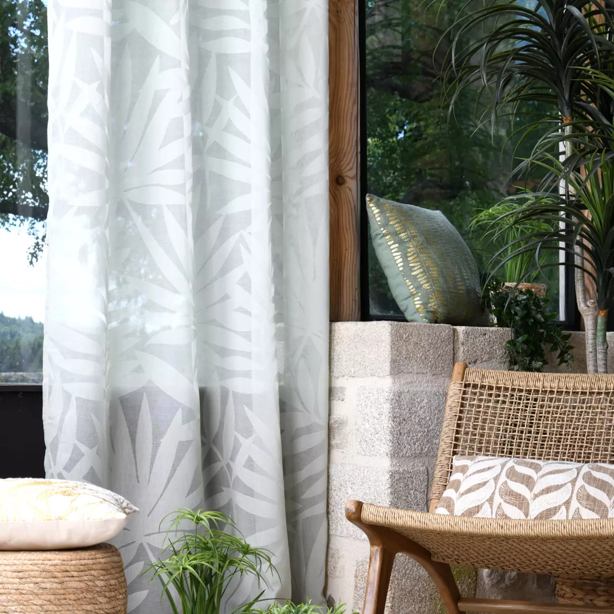 Visillo (140 x 260 cm) Quito Verde salvia