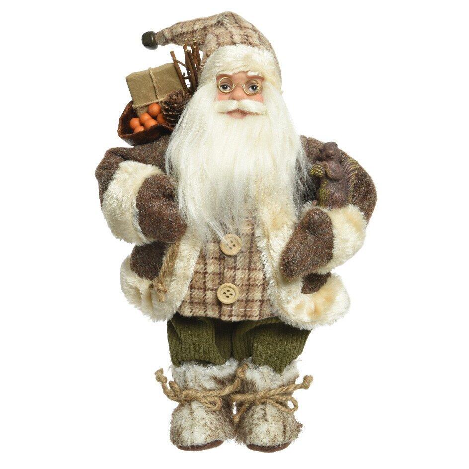 Papá Noel con la ardilla Alto 30 cm 1
