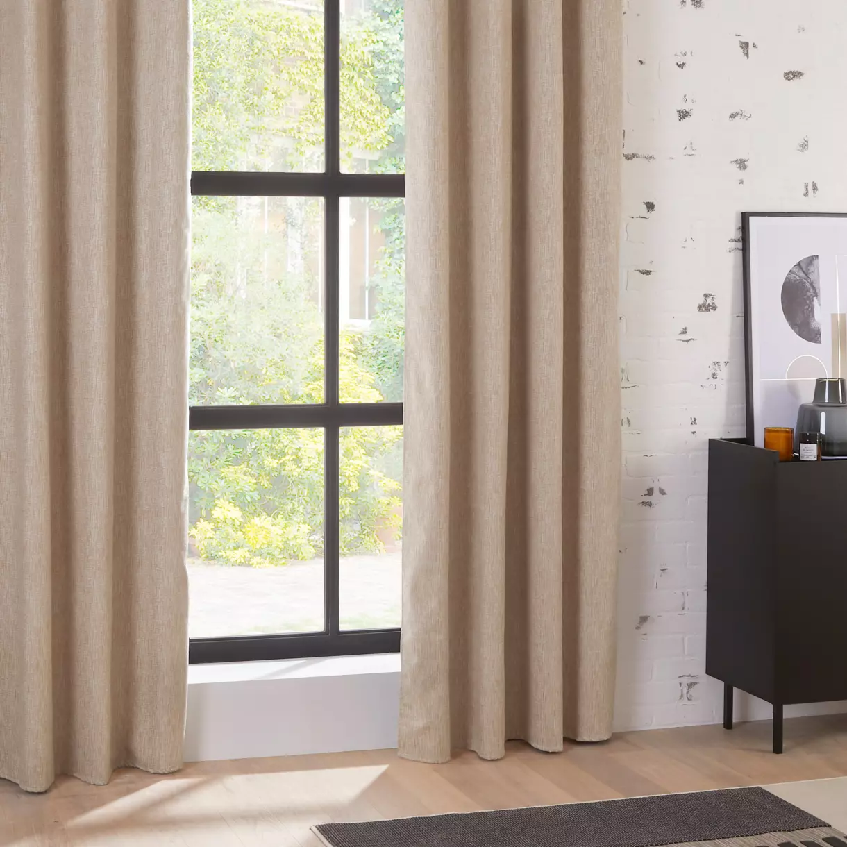 Cortina opaca (140 x 260 cm) Pio Beige 1