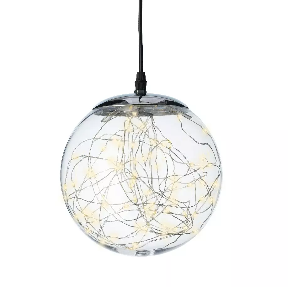 Suspensión luminosa plata Noa Plata 140 LED 6