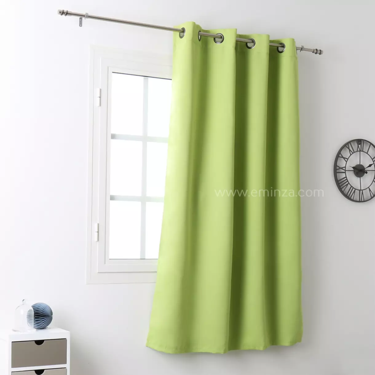 Rideau occultant (135 x H180 cm) Notte Vert anis 1