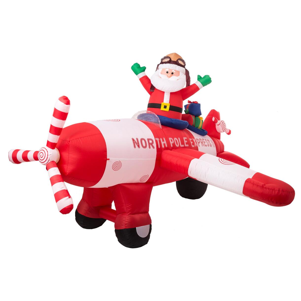Papá Noel hinchable Avión divertido 1