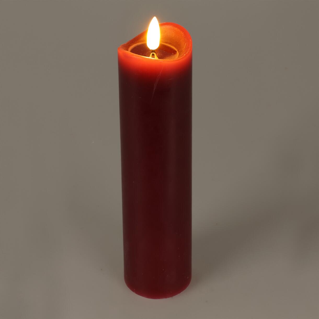Candela LED Axelle H15 cm Rosso 1