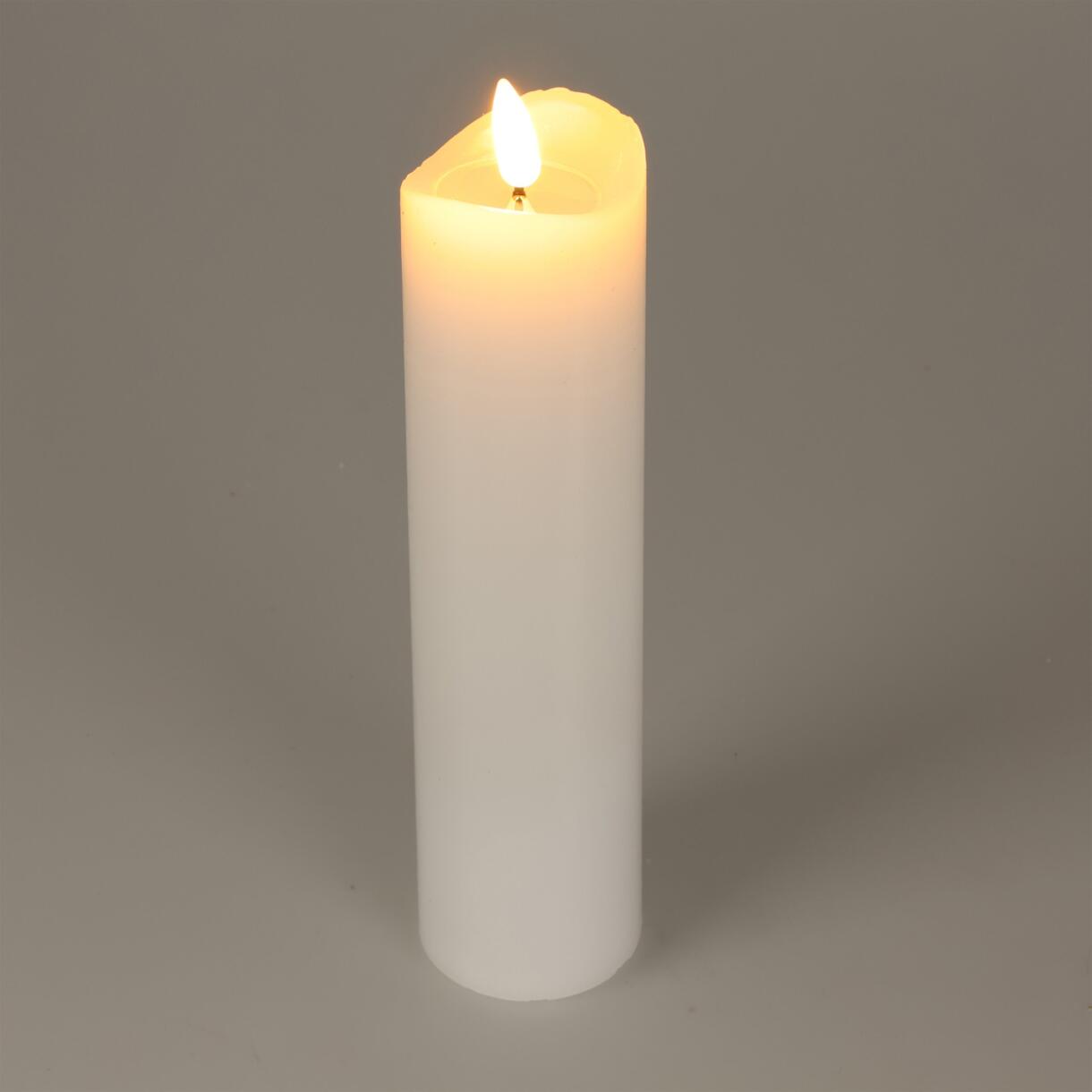 LED Kerze Axelle H20 cm Weiß 1