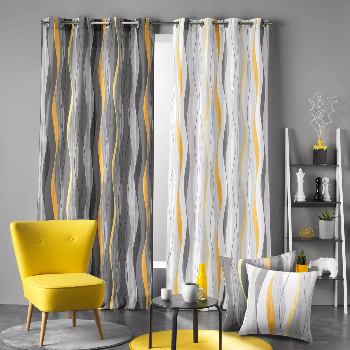 Rideau (140 x 280 cm) Ondulys Blanc 1
