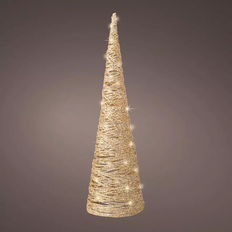 Pyramide lumineuse à piles Cone Blanc chaud 30 LED 1