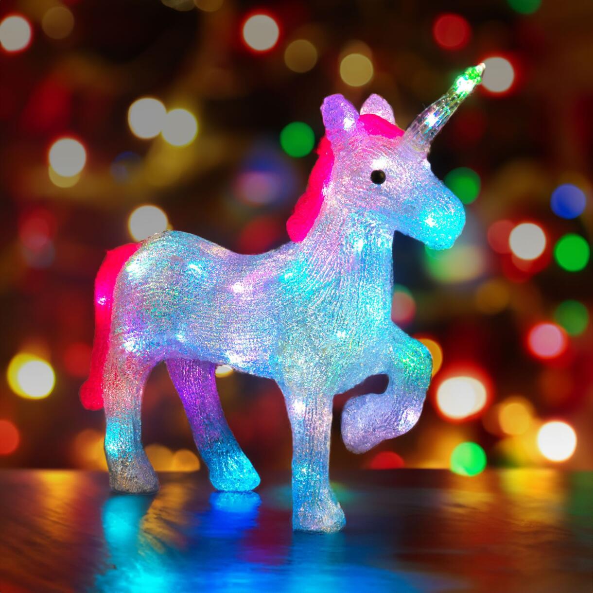 Unicorno luminoso Chiara Multicolore 40 LED 1
