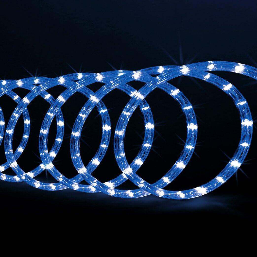 Verlichte slang 18 m blauw 324 LED 1