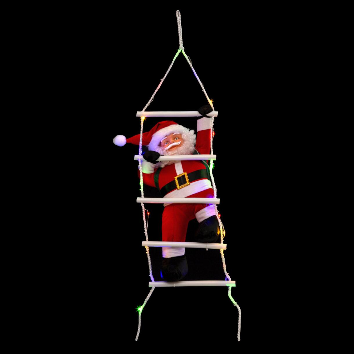 Père Noël lumineux à piles Otto Multicolore 30 LED 1