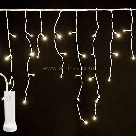 Estalactitas de luces Durawise 7 m Blanco cálido 192 LED 1
