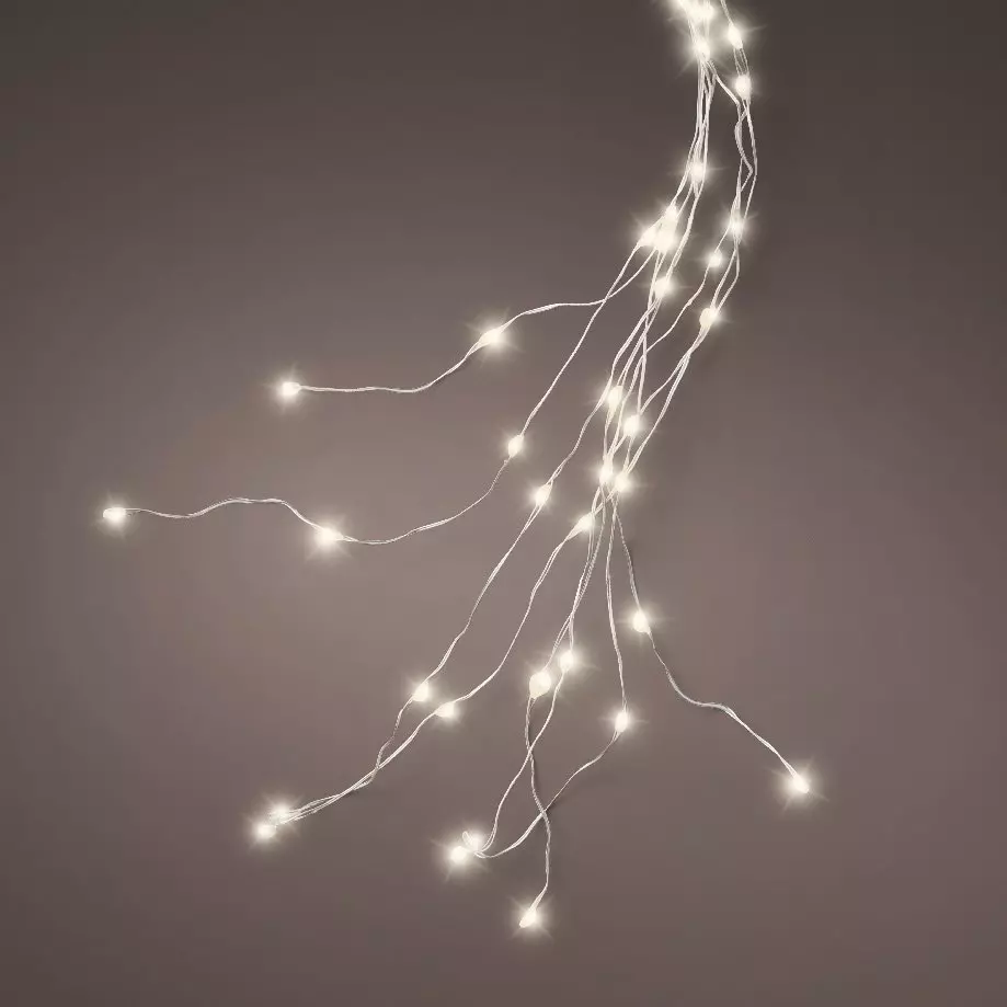 Rideau pour sapin Micro led H2,40 m Blanc chaud 832 LED 6